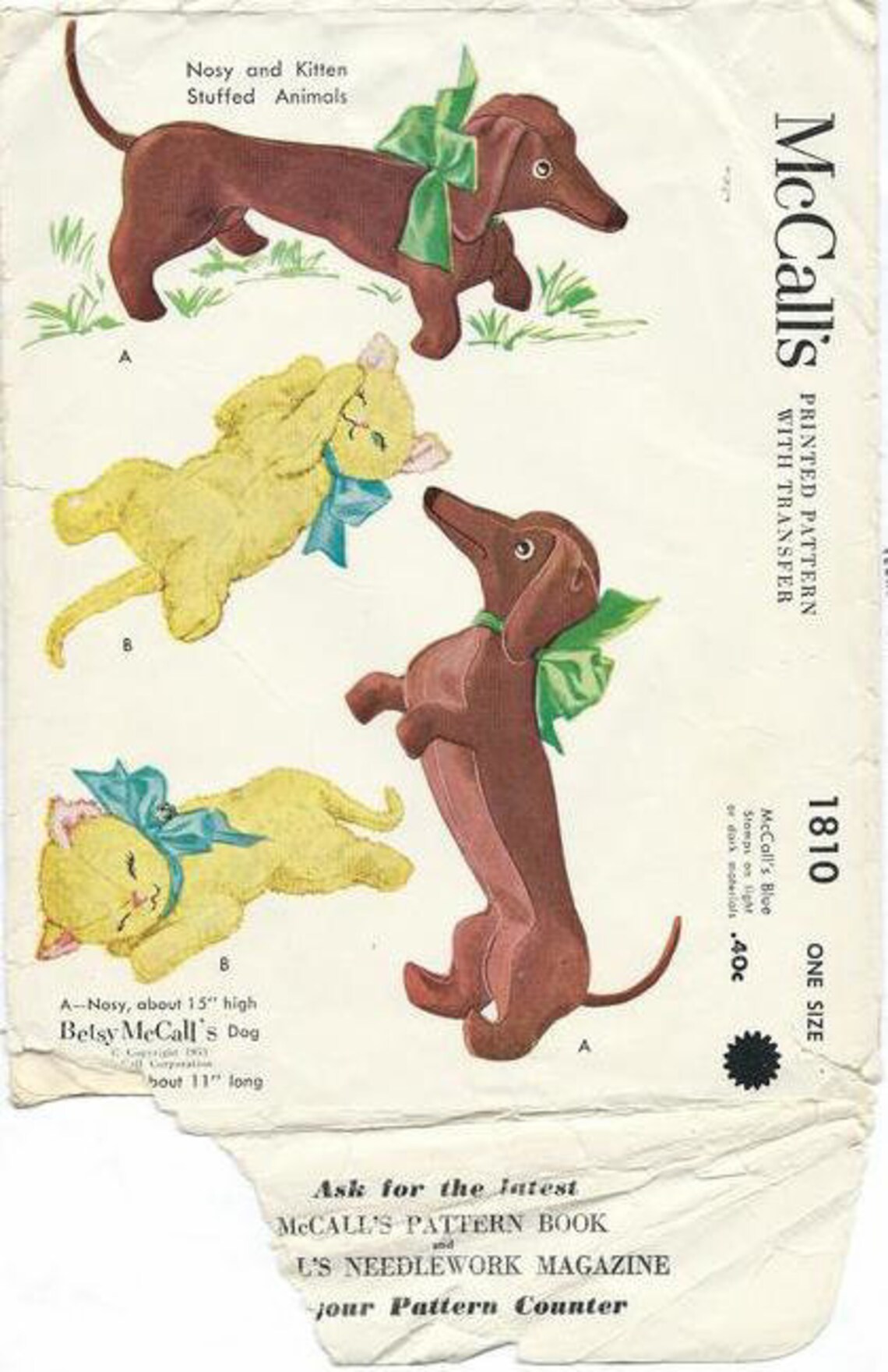 PDF 1950s Lots of Vintage Mccall and Simplicity Toy Sewing Patterns Etsy