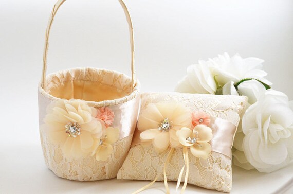 etsy flower girl basket