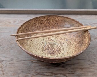 Handmade Ceramic Serving Bowl: Matte Glazed Pasta, Salad, Fruit Bowl