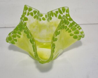 Colourful "Dropped" Dishes/Candle Holders - Various Colours & Designs