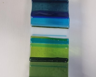 Contemporary Fused Glass Wall Art - Verdi