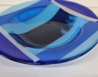 Fused Glass - Large Lidded Decorative Pasta Dishes -  Various Designs and Colours