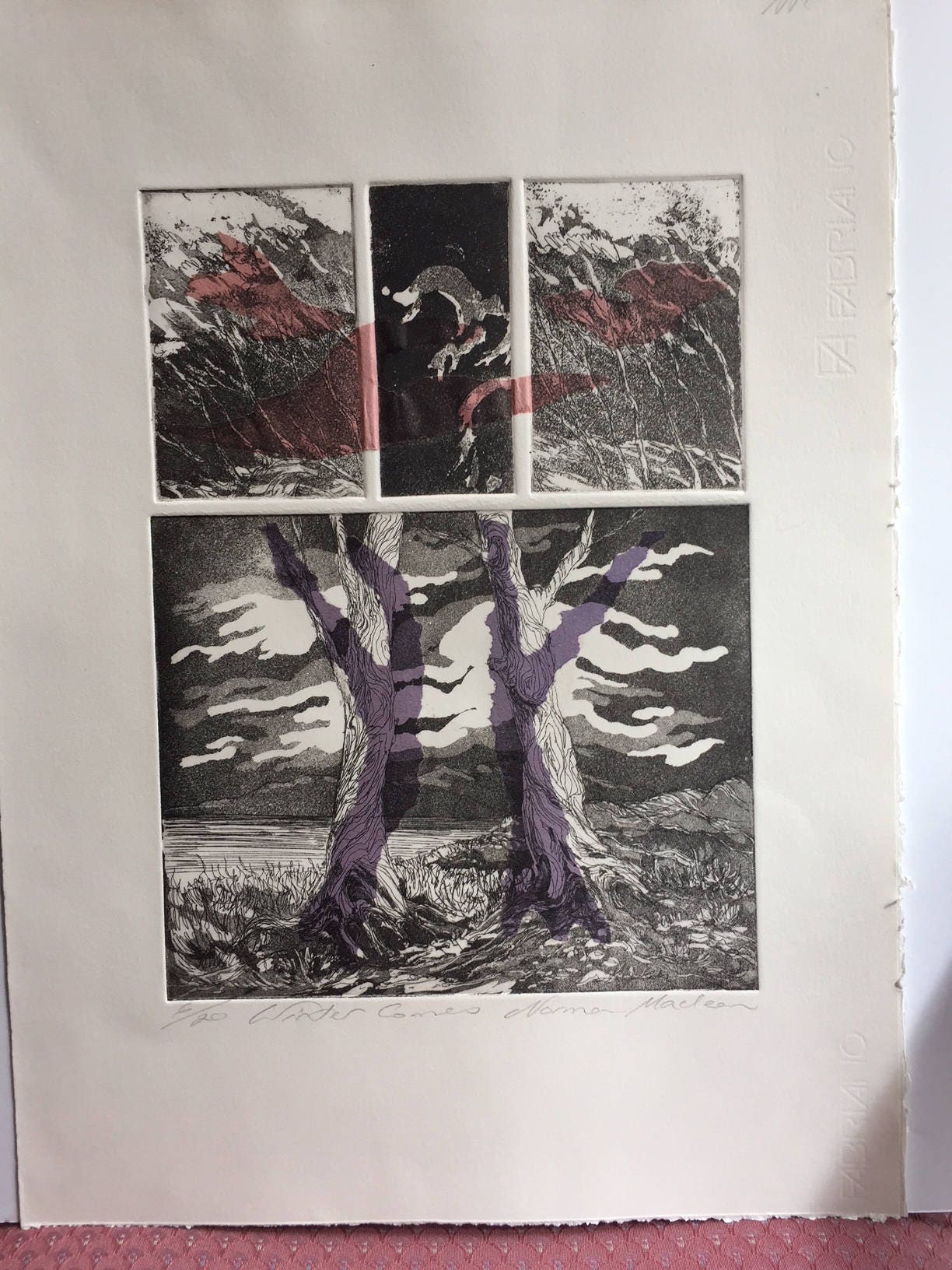 Plaque de zinc dhiver vient de gravure papier sans acide Etsy