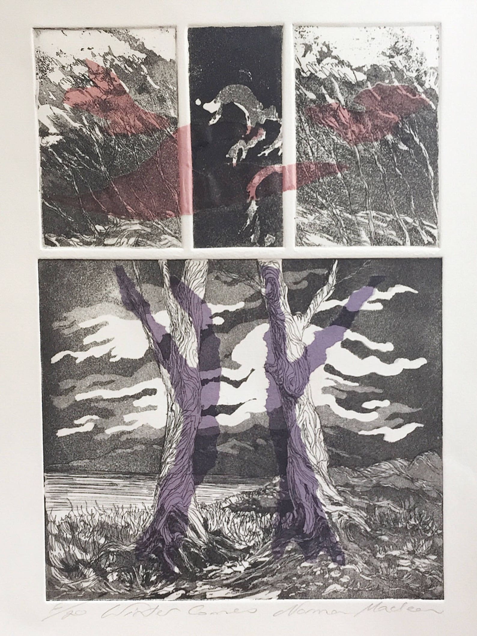 Plaque de zinc dhiver vient de gravure papier sans acide Etsy