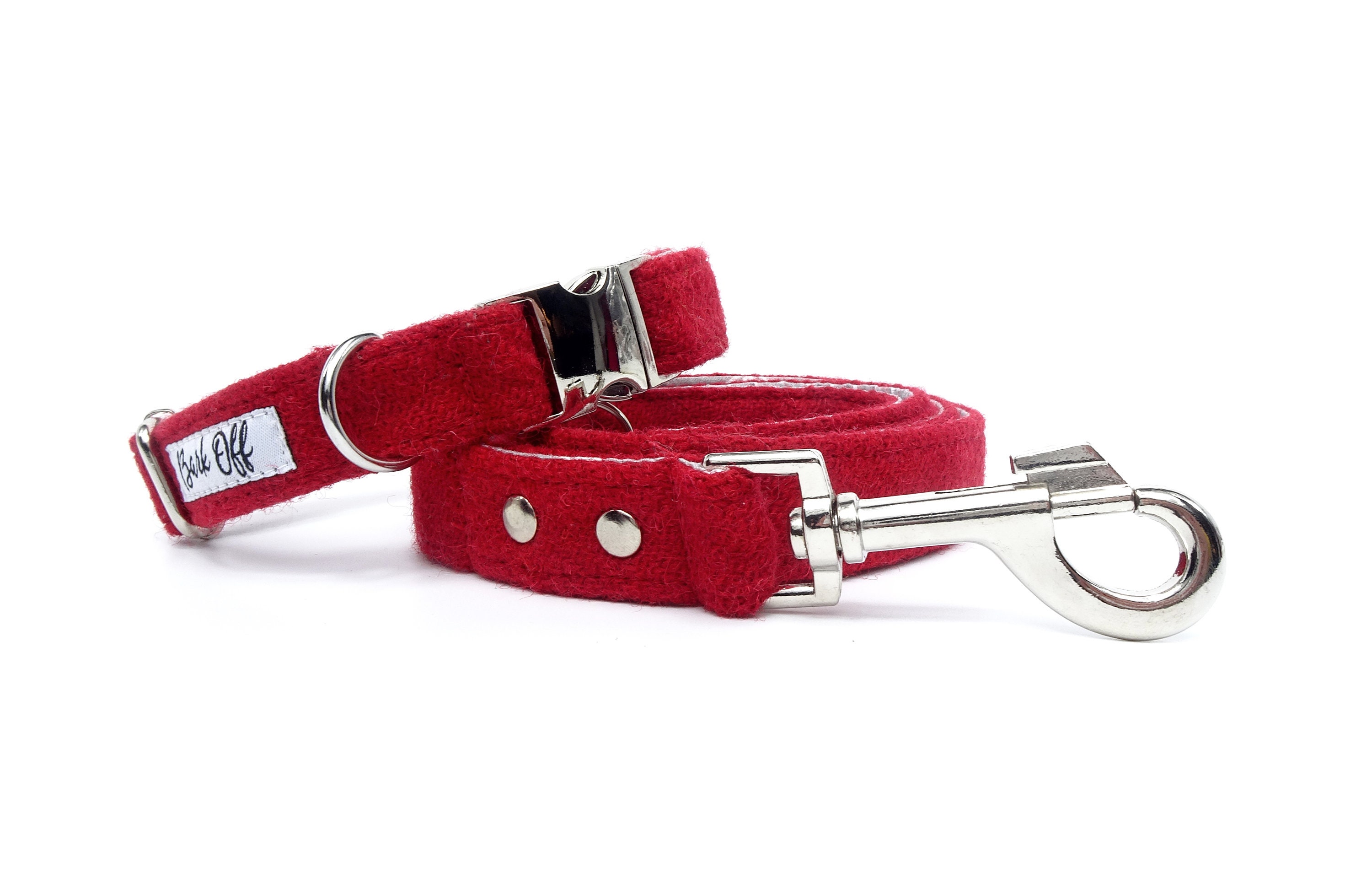 tweed collar and lead set