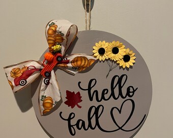 Hello fall Sign