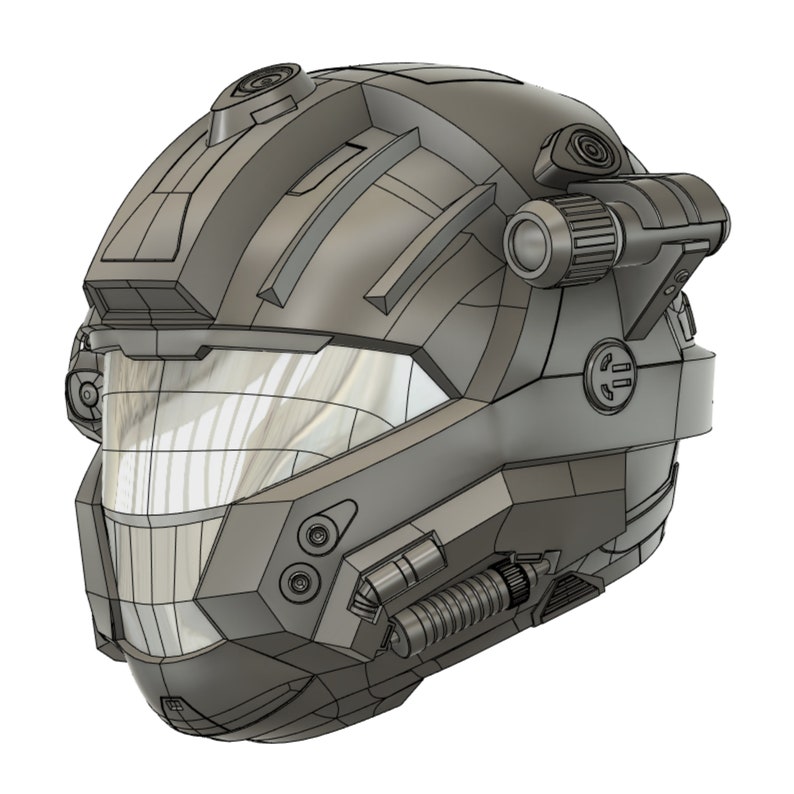 CQB Helmet 3D Model for Cosplay Armour Inspired by Halo Reach - Etsy ...