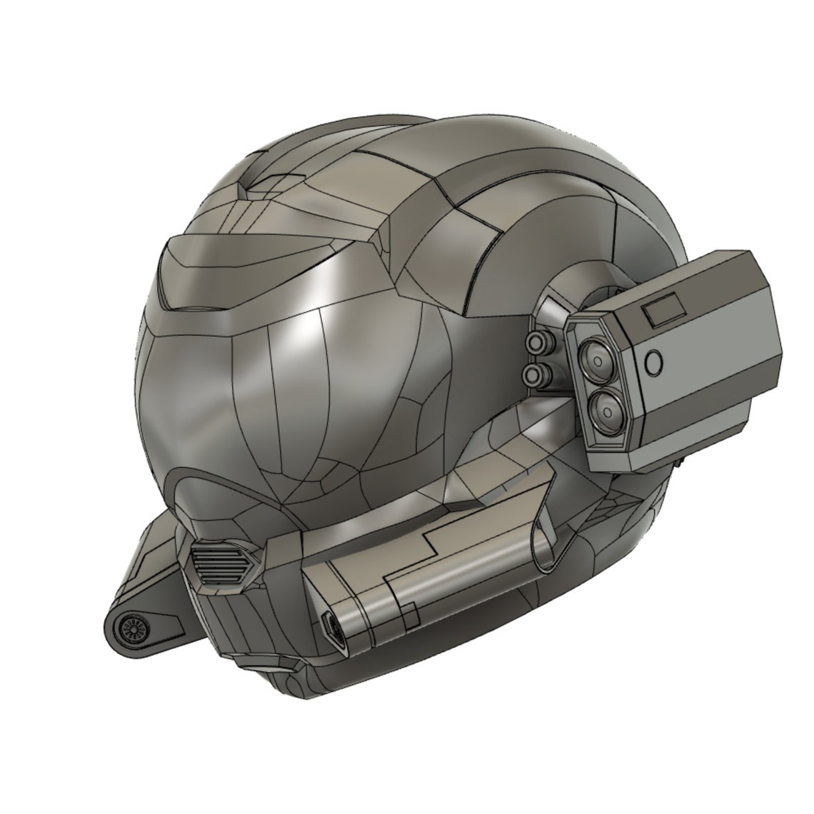 Halo Reach Security Helmet 3D Model for Cosplay Armour Etsy