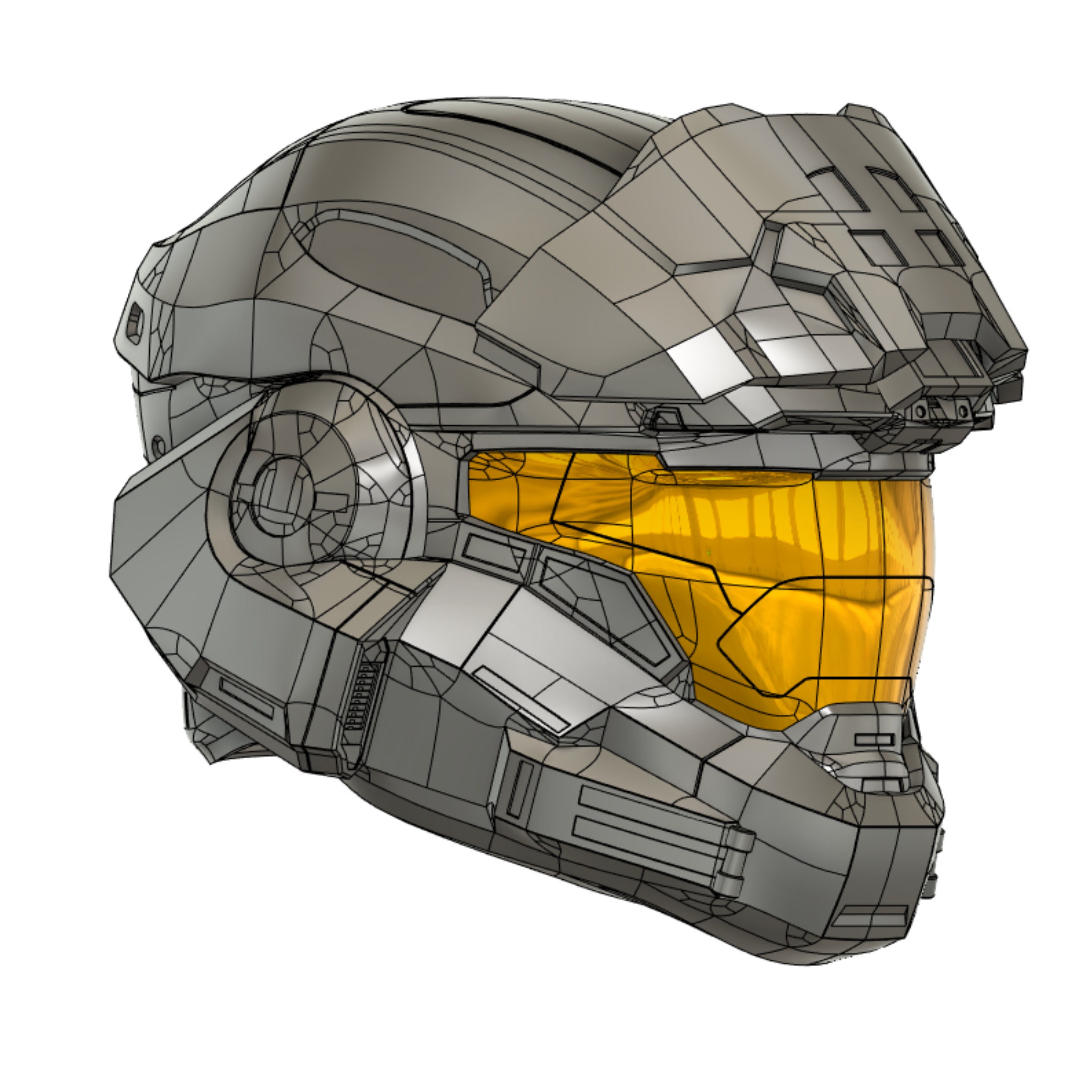 Mark V B Helmet 3D Model for Cosplay Armour Inspired by Halo | Etsy Canada