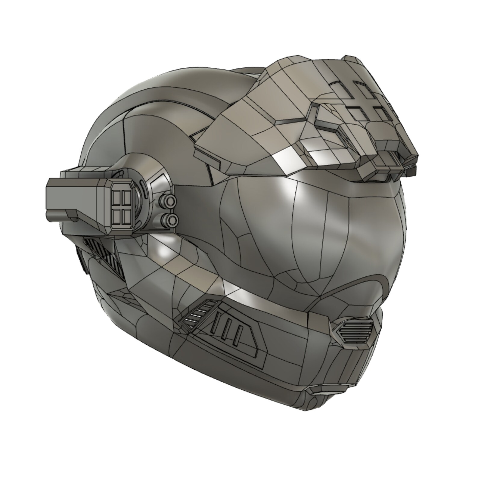 Halo Reach Security Helmet 3D Model for Cosplay Armour Etsy