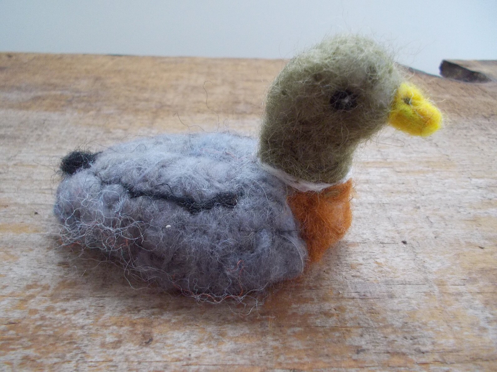 Mallard Duck Needle Felted Duck Small Duck Felt Bird Etsy