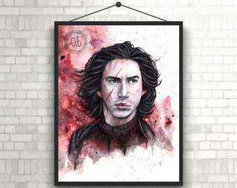 Kylo Ren Fan Art Etsy