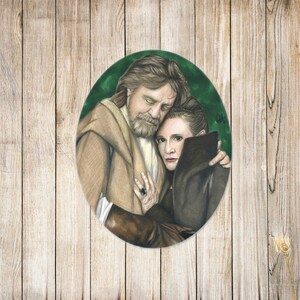 Luke and Leia - Vinyl Art Sticker