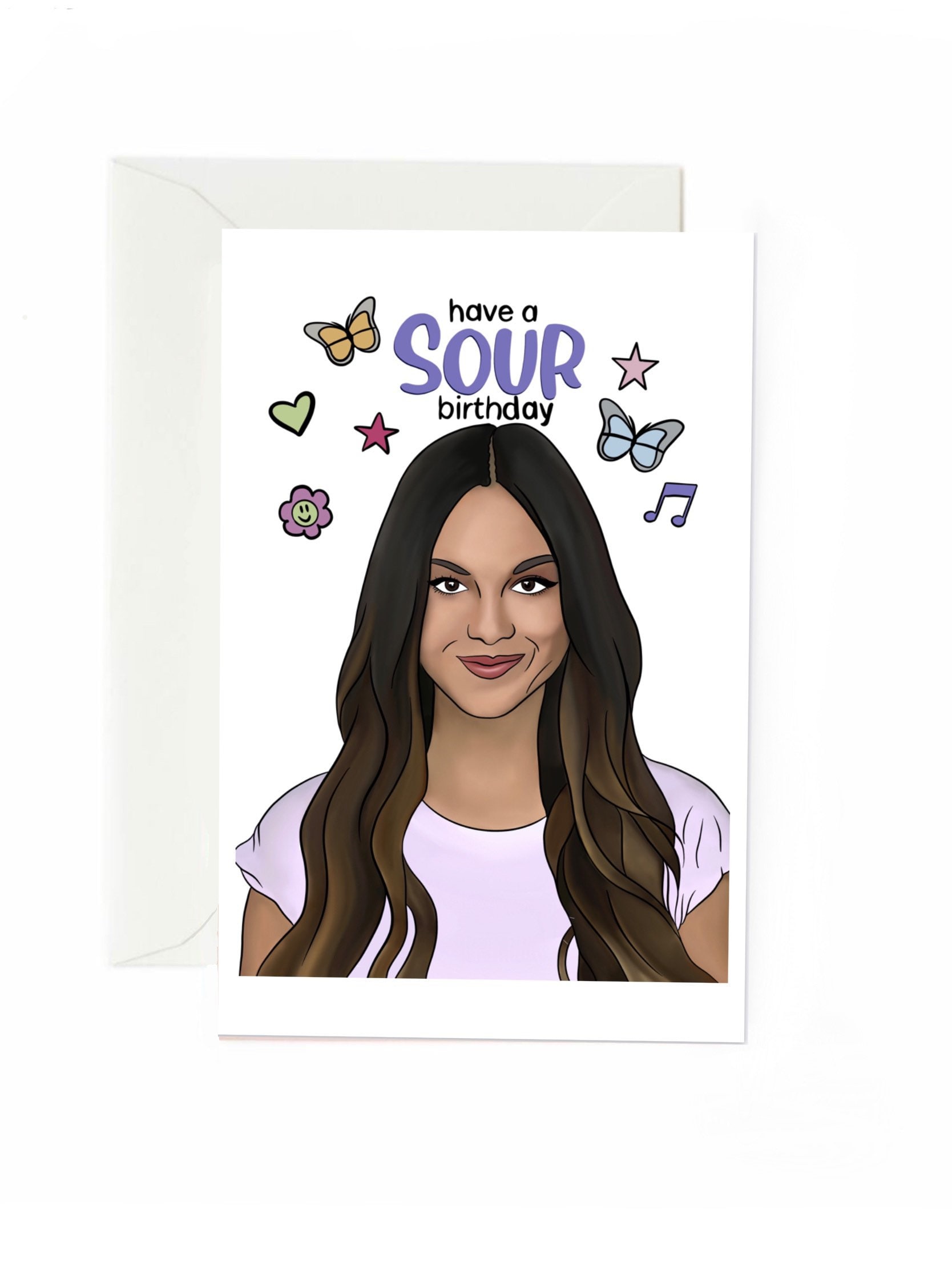 Olivia Rodrigo Sour Birthday Card - Etsy