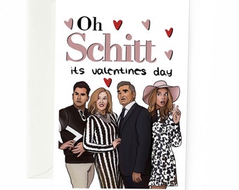 Schitts Creek "Oh Schitt" Valentinstagskarte