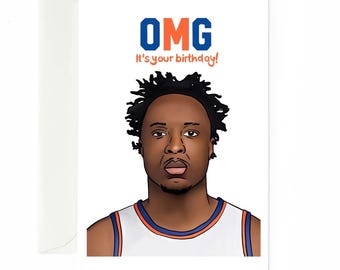 Tarjeta de felicitación de cumpleaños de Anunoby, leyenda de los New York Knicks