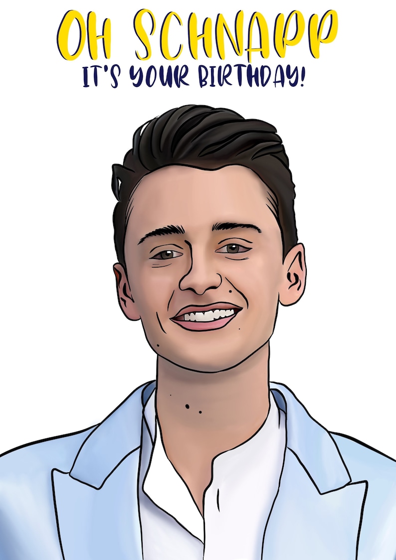 Noah Schnapp Birthday Card - Etsy