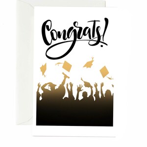 Carte de remise des diplômes félicitations