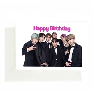 BTS Geburtstagskarte