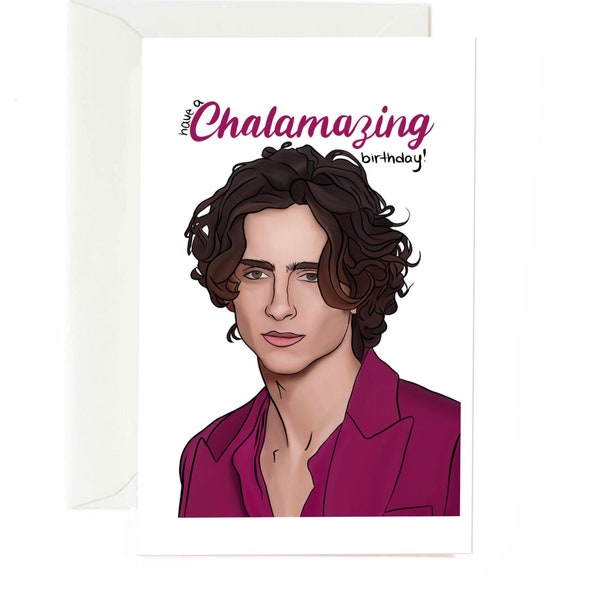 Timothée Chalamet Birthday Card