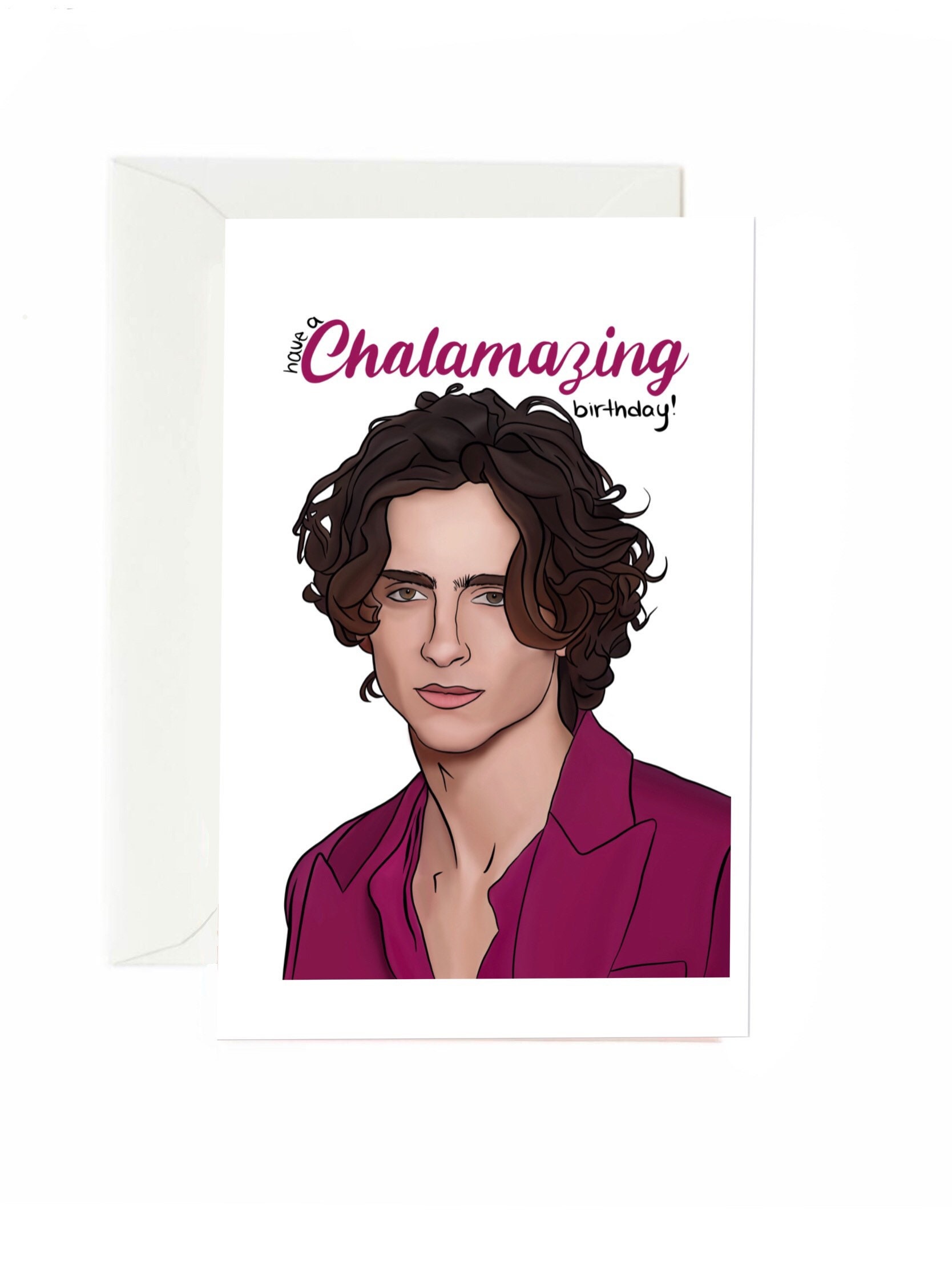 Timothee Chalamet as fashion by a young by Asar Studios Greeting Card by  Celestial Images