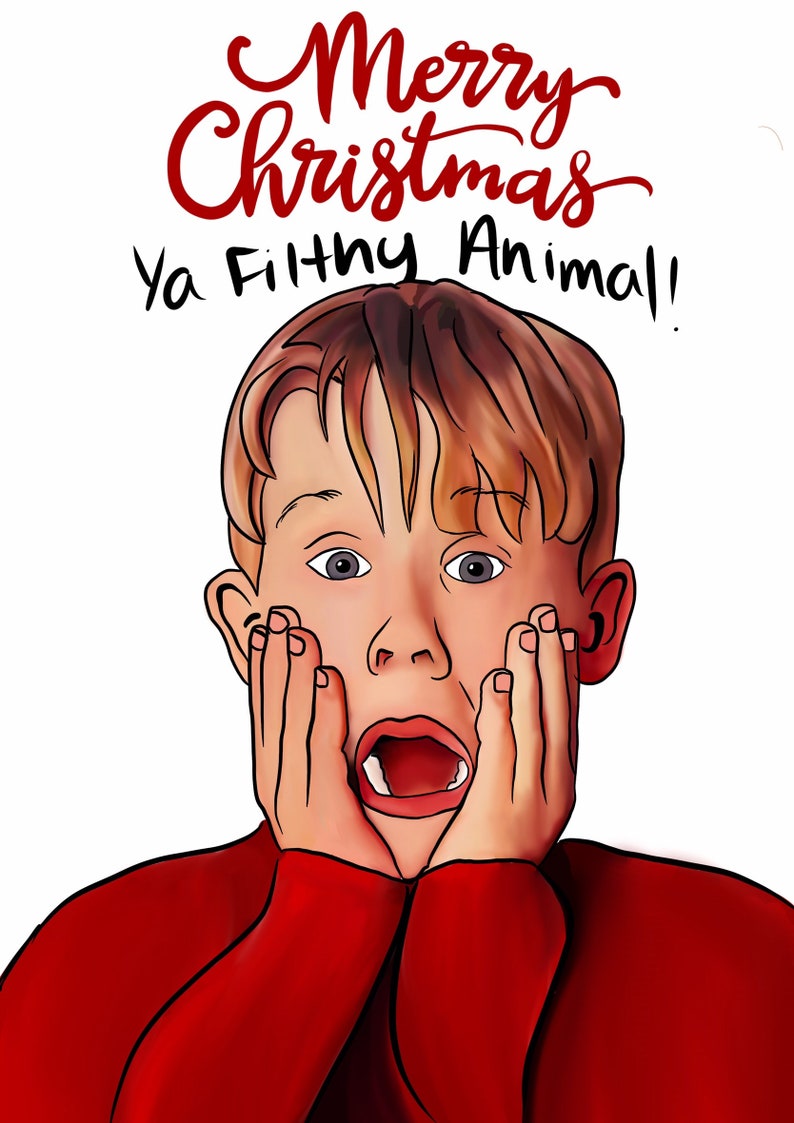Home Alone Christmas Card Template