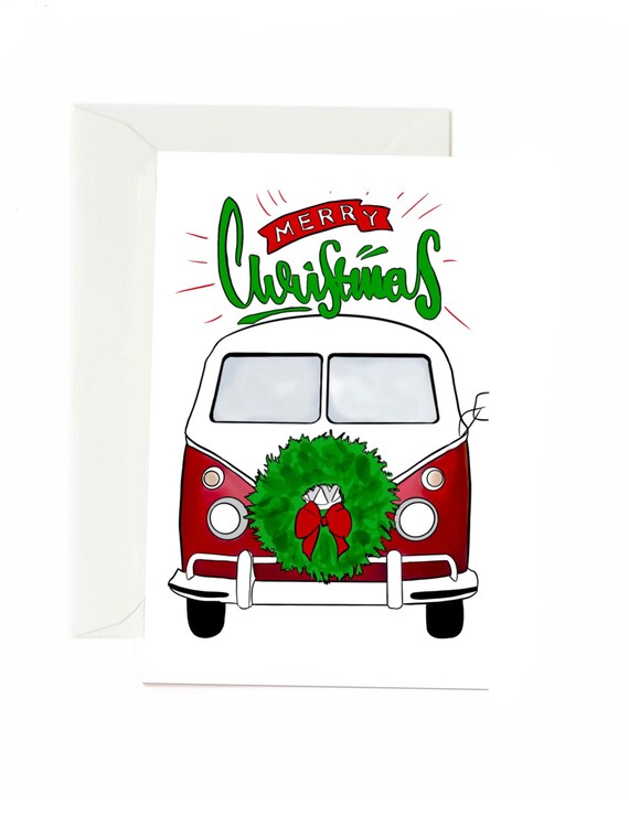 Vw Bus Christmas Cards 