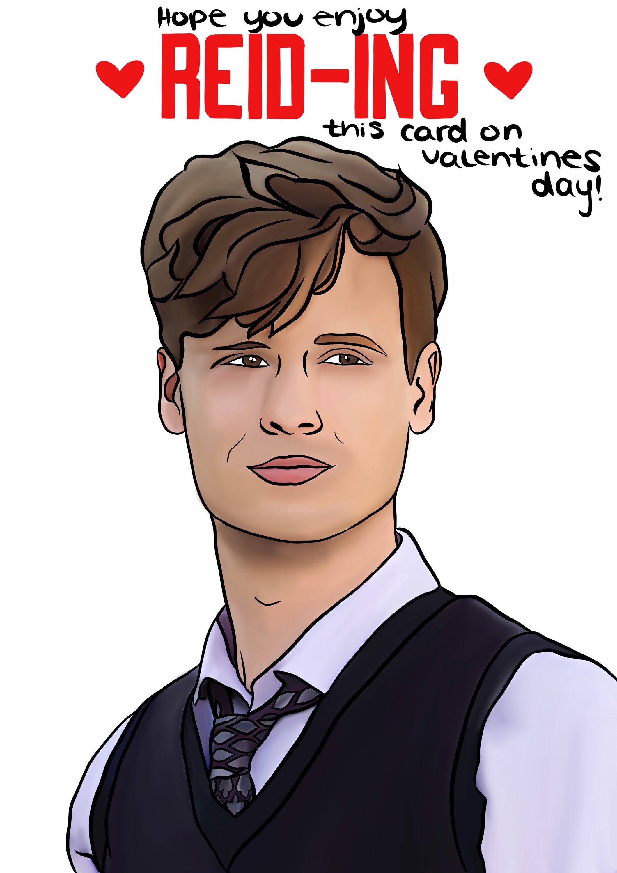 Criminal Minds Valentines Day Card Spencer Reid Criminal Minds Valentines Day Card | Etsy Singapore