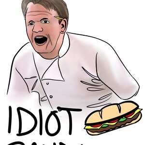 Gordon Ramsay Birthday Card - Etsy