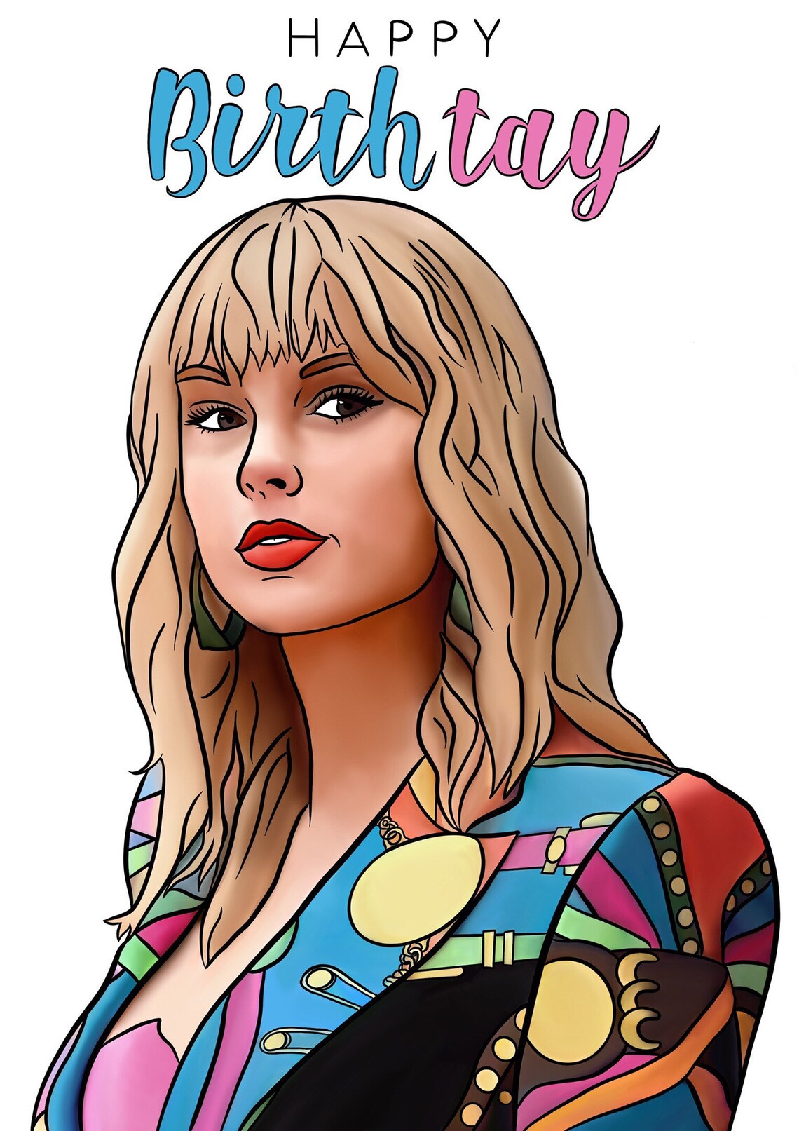 Taylor Swift Birthday Card - Etsy