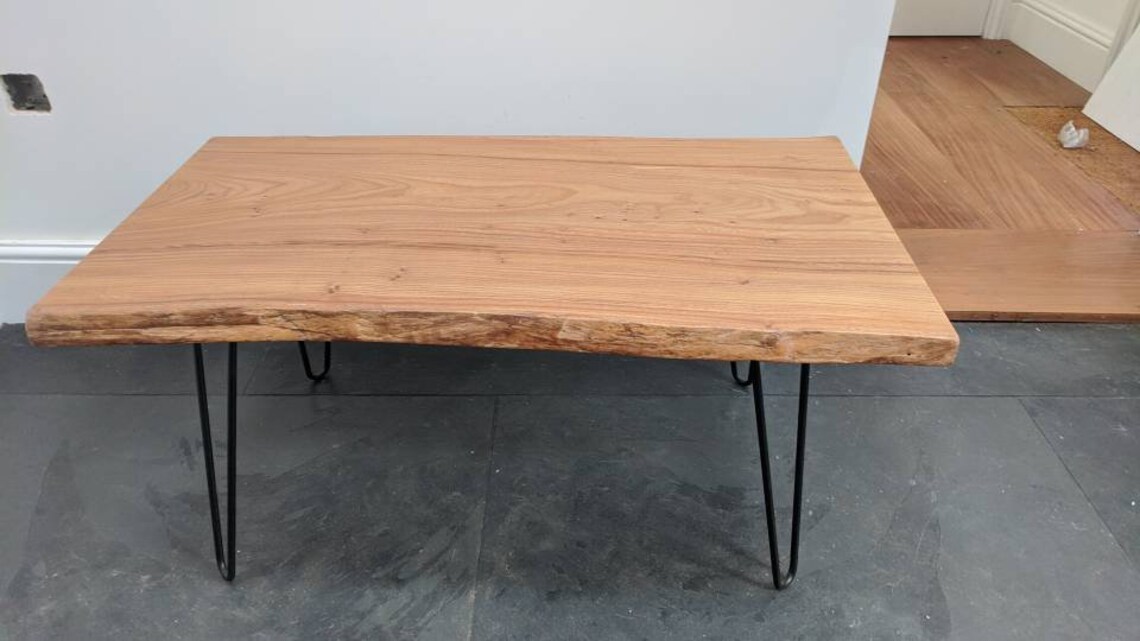 Live edge elm coffee table Etsy