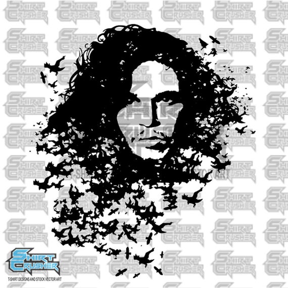 Game Of Thrones Graphic T Shirt Design Clipart John Snow Etsy