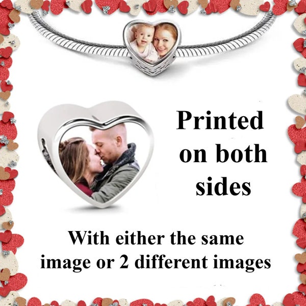 Personalised Photo Charm Double sided