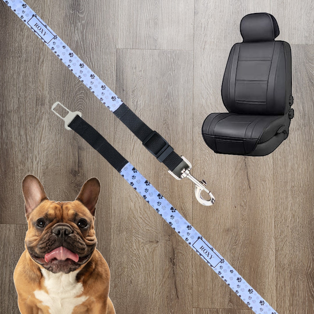 3 Piece Set Dog Seat Belt Retractable Dog Car Seatbelts Adjustable Pet Seat Belt For Vehicle Headrest Restraint Adjustable Heavy Duty & Elastic