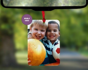 Personalised Photo Car Air Freshener, Double Sided Car Accessories
