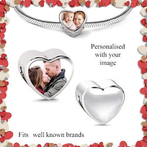 Personalised Photo Heart Charm