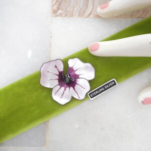 David Andersen Enamel Pansy Brooch - Etsy