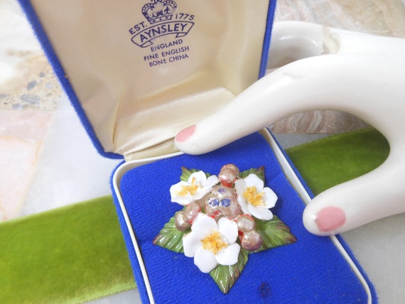 Aynsley china brooches hot sale