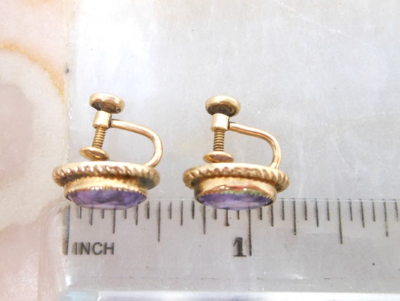 Vintage BINDER BROS Earrings Gold Fill Filled GF … - image 6