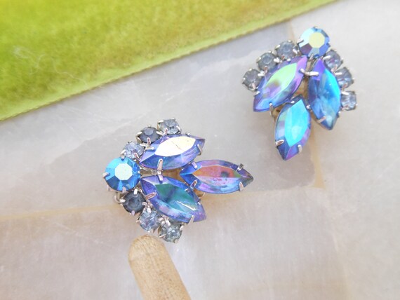 Vintage SARAH COVENTRY Brooch Earrings Set Rhines… - image 9