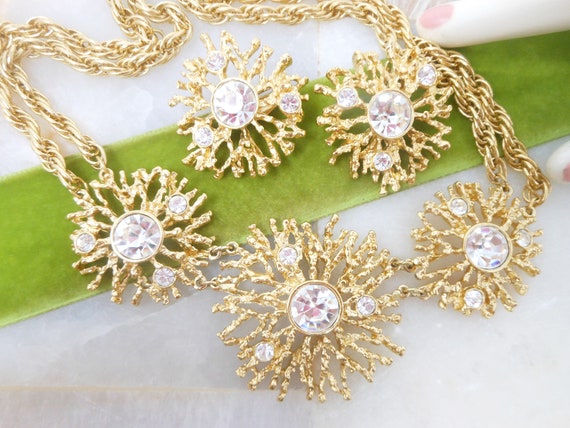 Vintage KJL KENNETH Jay LANE Necklace Earrings Se… - image 1