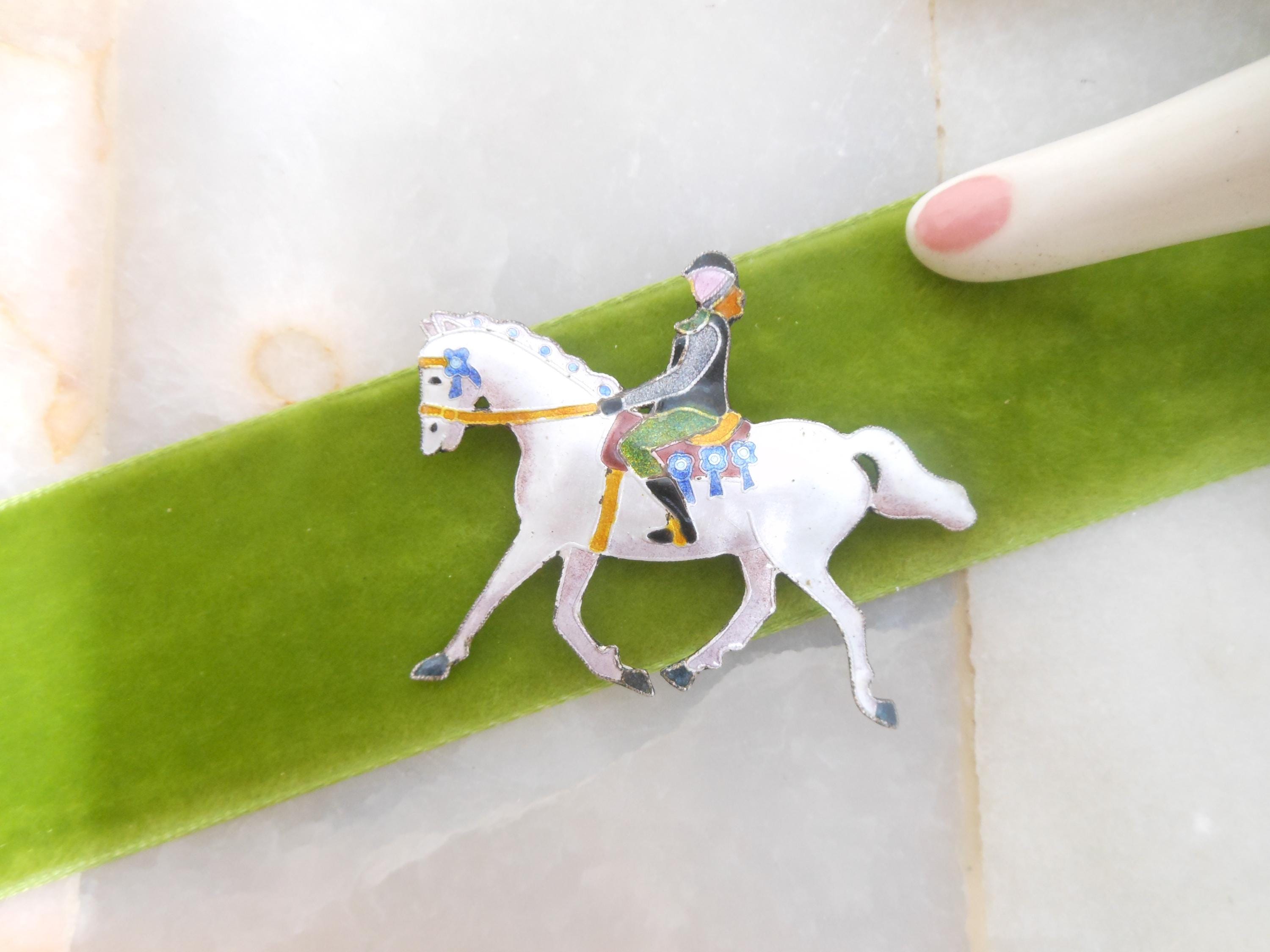 アクセサリー Vintage HERMES Horse Pin Brooch Hermès Two Tone Gold Stirrups Brooch Lapel Pin Equestrian