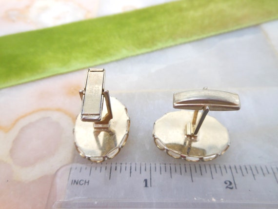 Vintage Your Mom Photo Cuff Links Lucite Groom Be… - image 7