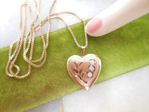 14k ppc on sale heart locket