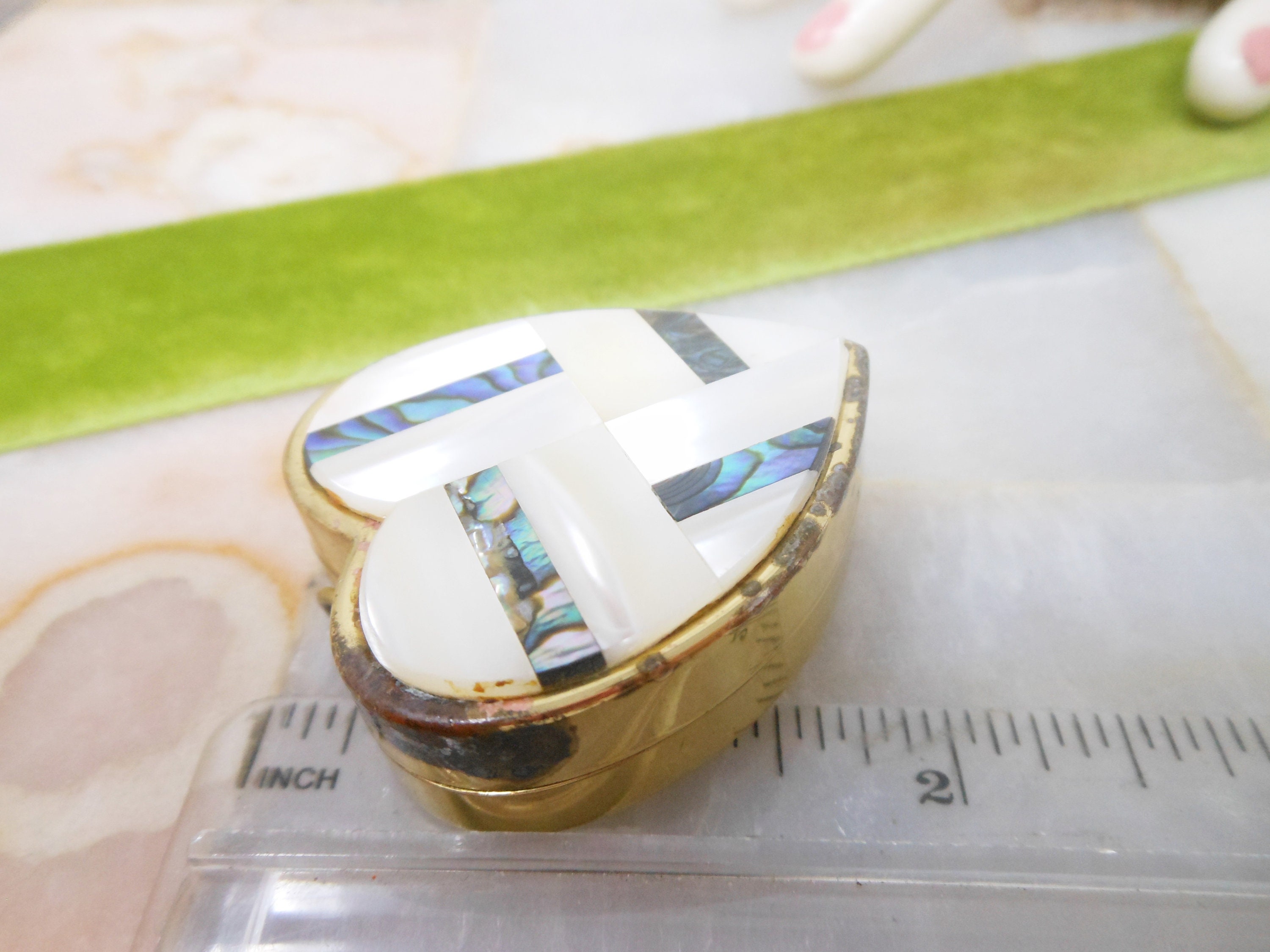 Vintage Miniature Music Box Charm Chunky Pendant Heart SANKYO Etsy