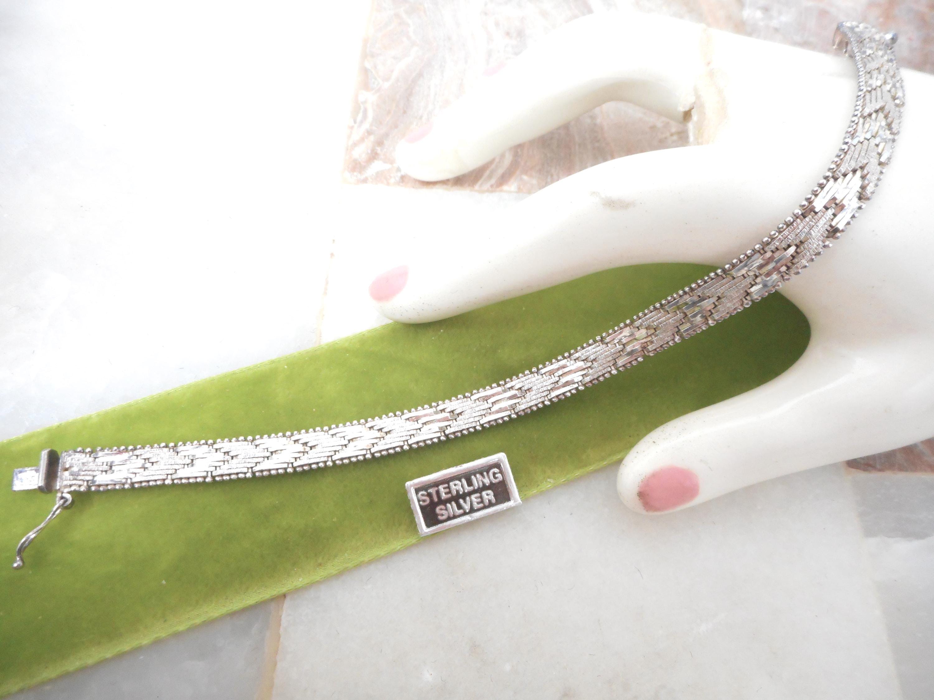 Silver 925 Vintage Italian Bracelet - Etsy