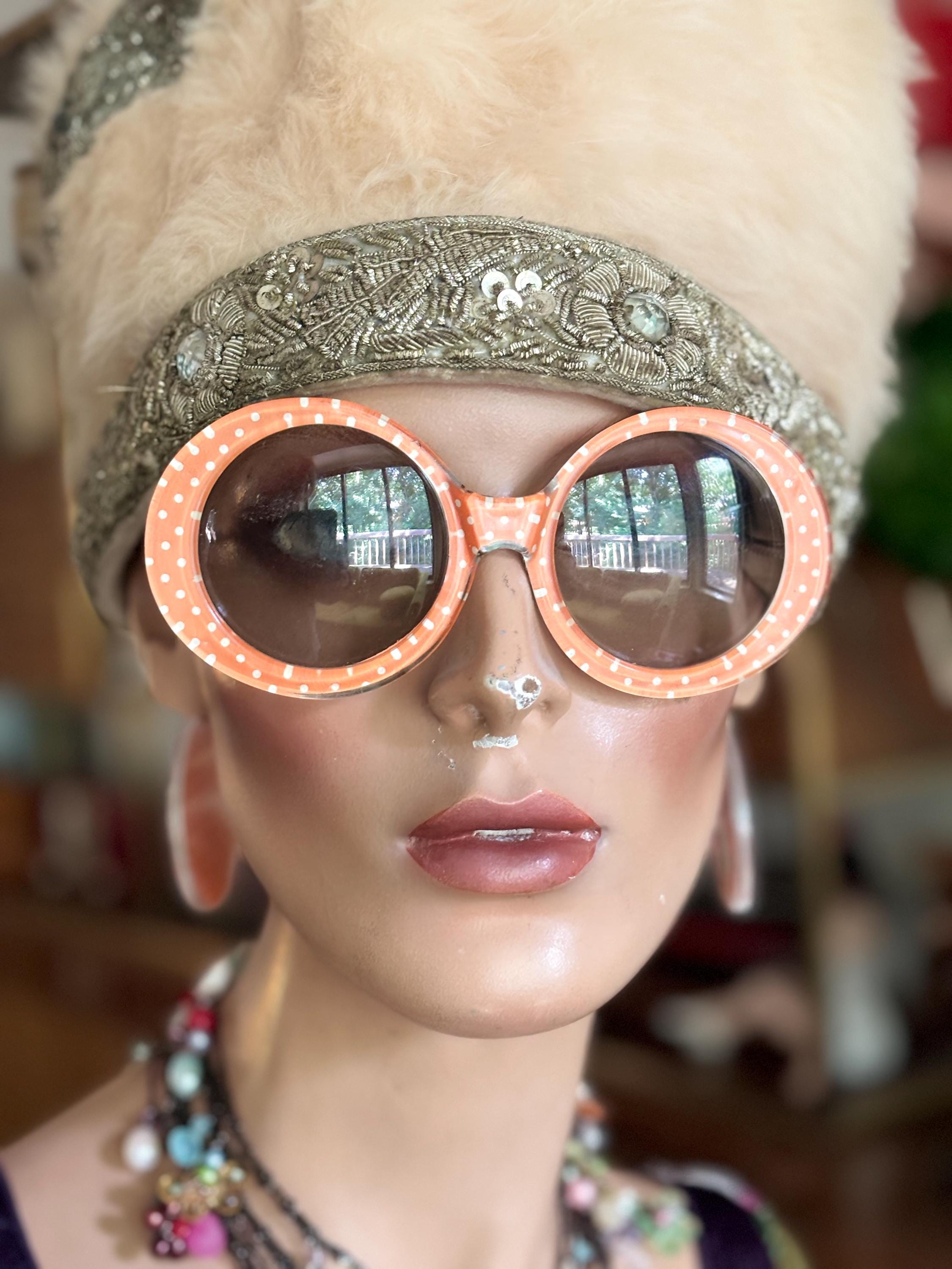 Vintage Mod JE-DOL Sunglasses Pendant Earrings Plastic Chain  display picture 2