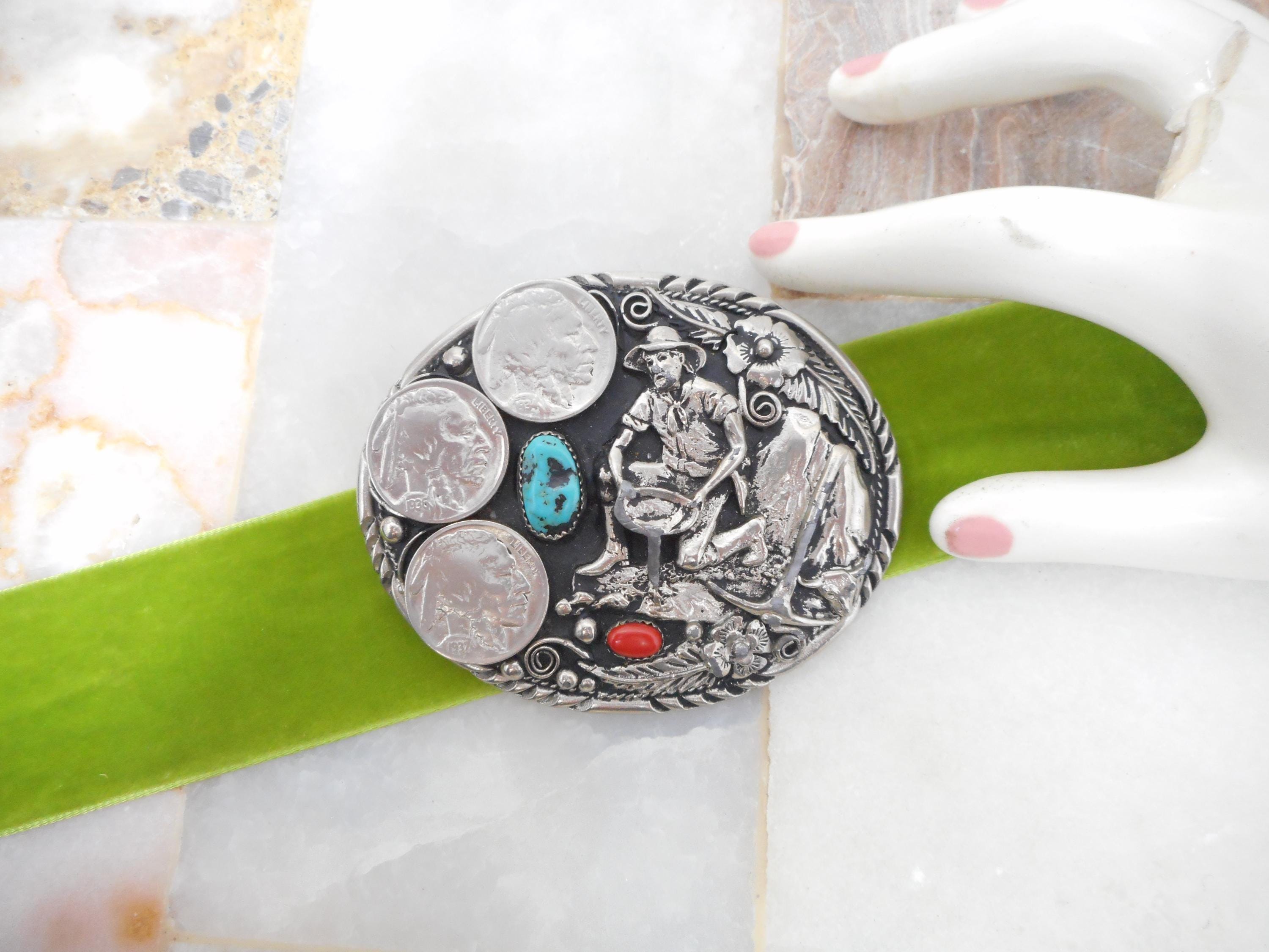 Belt Turquoise Coins - Etsy display picture 1