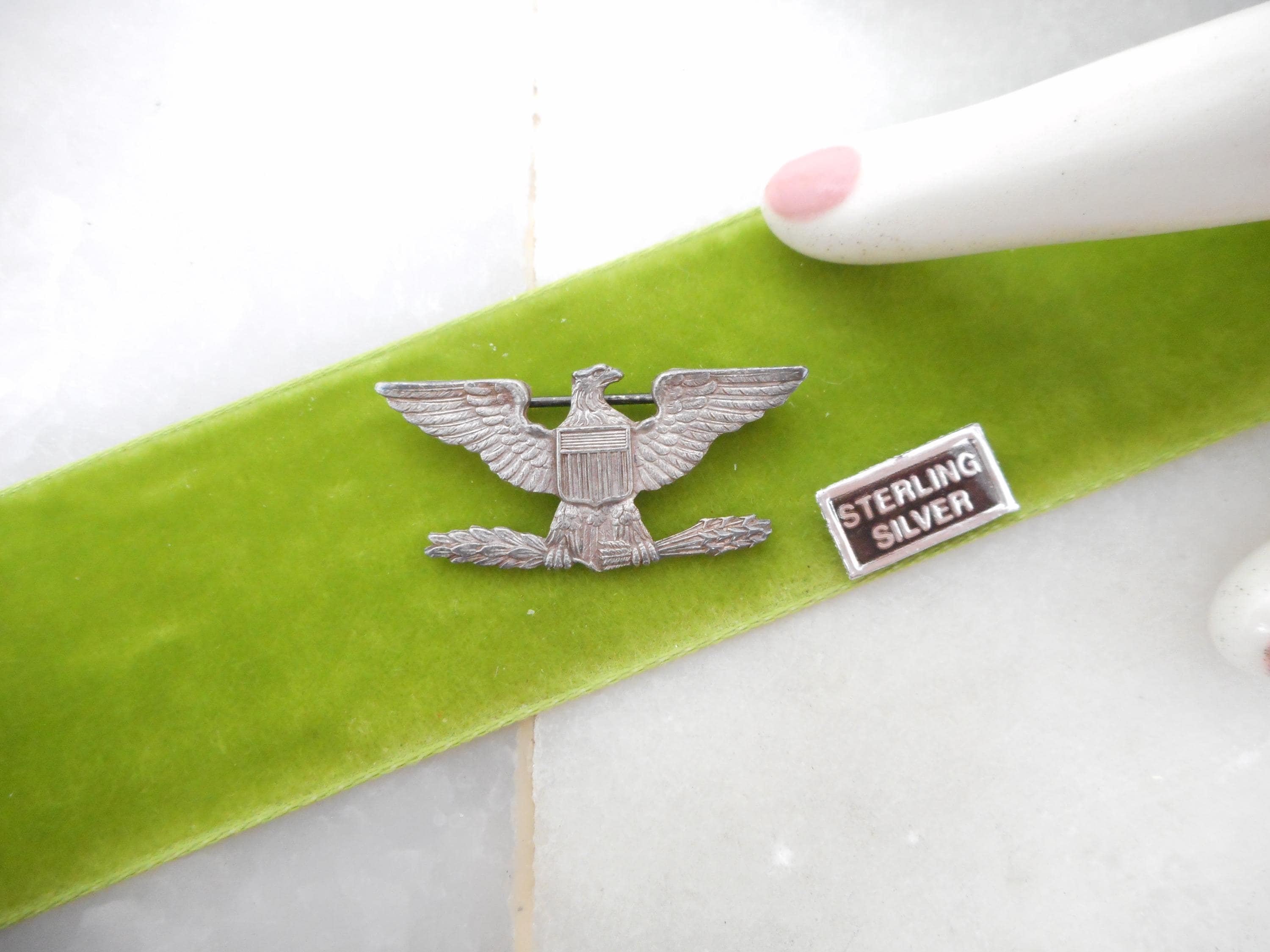 【限定値下】WWII期【1940年代頃】USAAF シルバー製ミリタリー ピンズ WWII期【1940年代頃】USAAF シルバー製ヴィンテージ ミリタリーピンズ