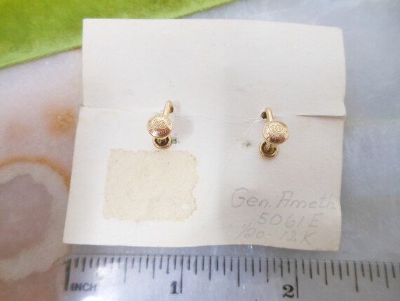 Vintage BINDER BROS Earrings Gold Fill Filled GF … - image 8